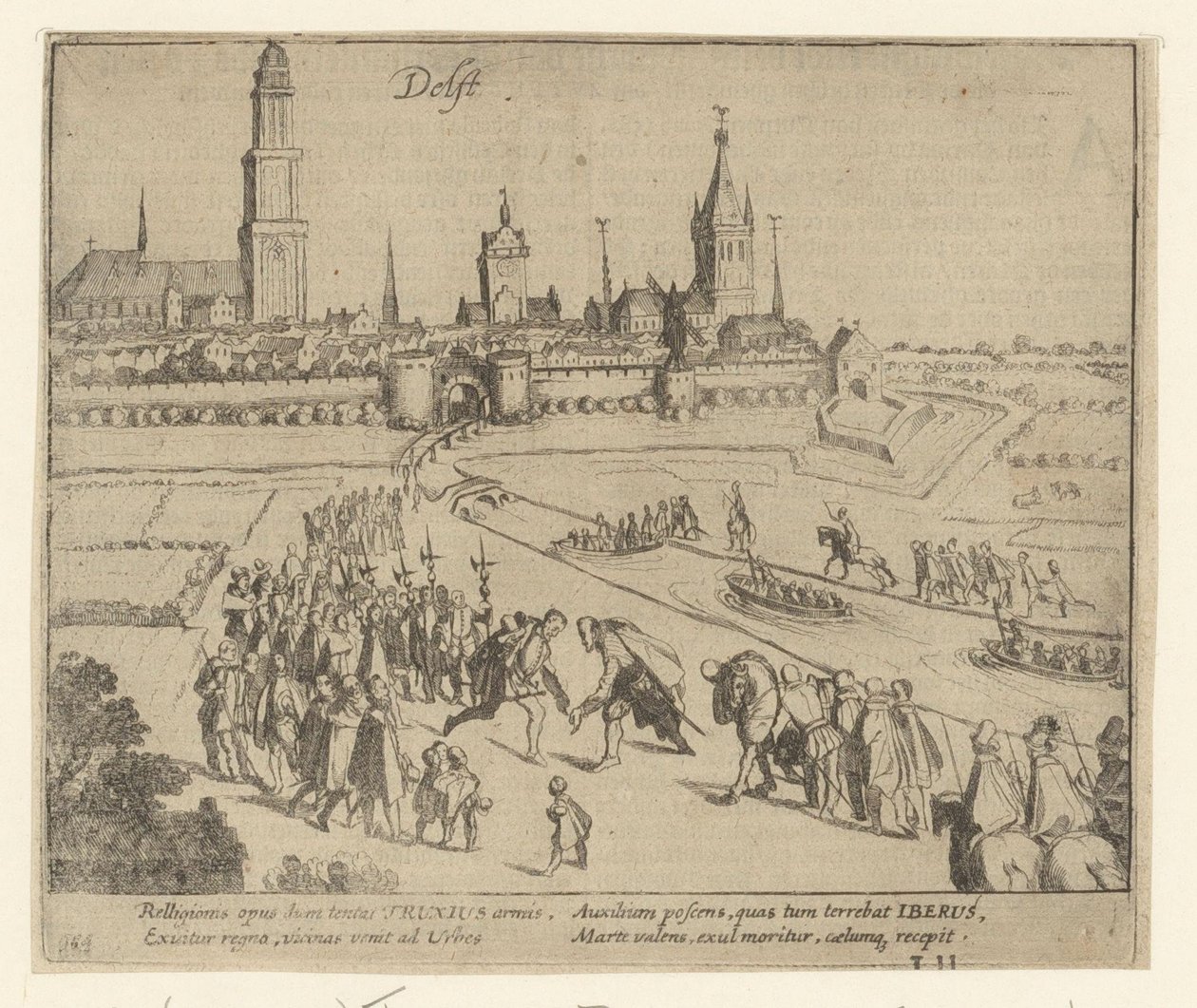 Truchsess zostaje przyjęty w Delft, 1584 r. autorstwa Simon Frisius