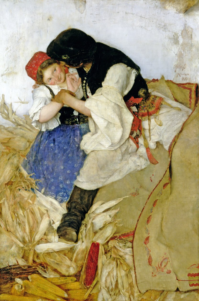 Kukurydza łuskana, 1885 autorstwa Simon Hollosy
