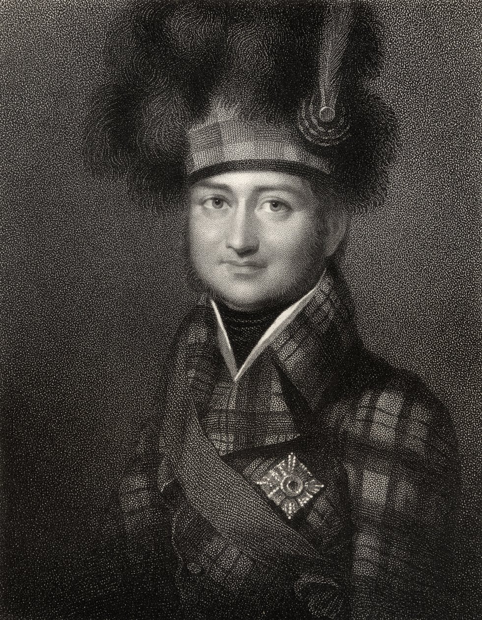 James Duff, 4. hrabia Fife, ryt. W. Holl, z „Portretu narodowego, tom II”, wydanego ok. 1835 autorstwa Simon Jacques Rochard
