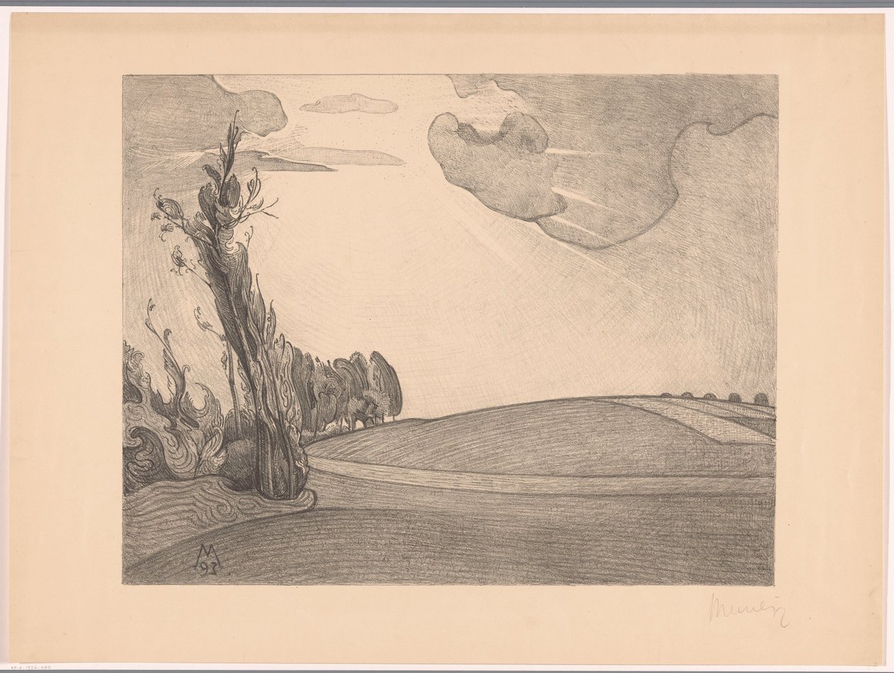 Pagórkowaty krajobraz Wiara (tytuł oryginalny) autorstwa Simon Moulijn (signed by artist)