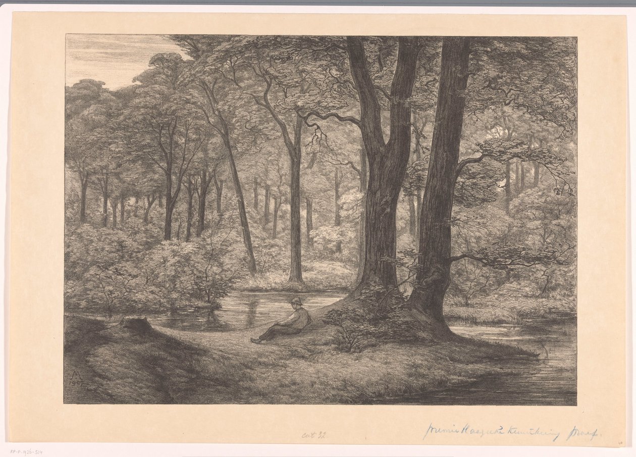 Widok Hunnenschans na Veluwe Hunnenschang (tytuł oryginalny) autorstwa Simon Moulijn