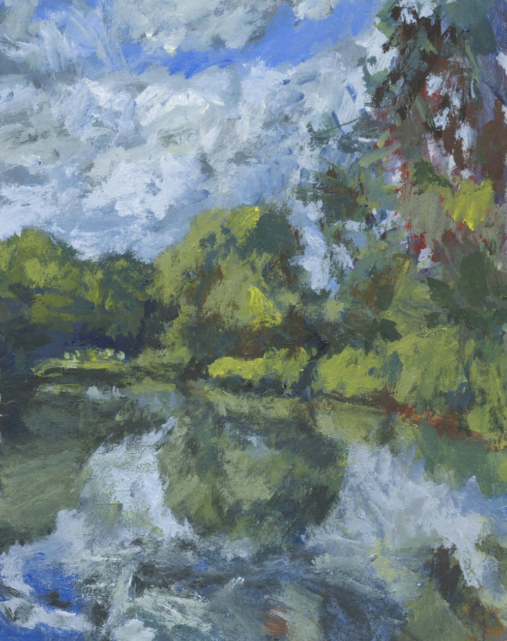 Staw 17, 2023 (akryl na papierze) autorstwa Simon Neville
