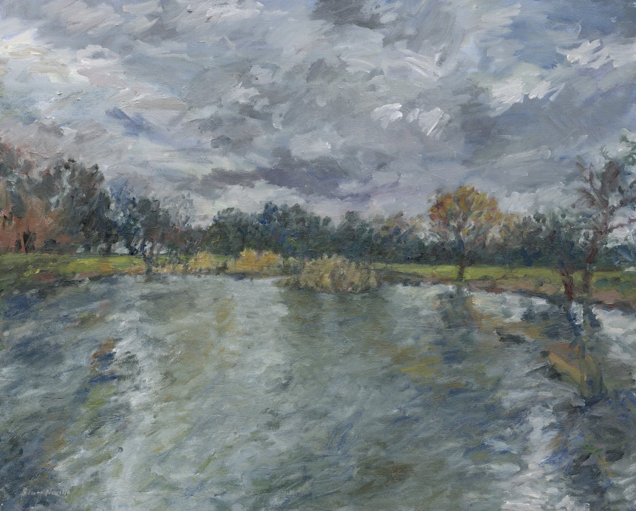 Staw nr 13, 2023 (olej na płótnie) autorstwa Simon Neville