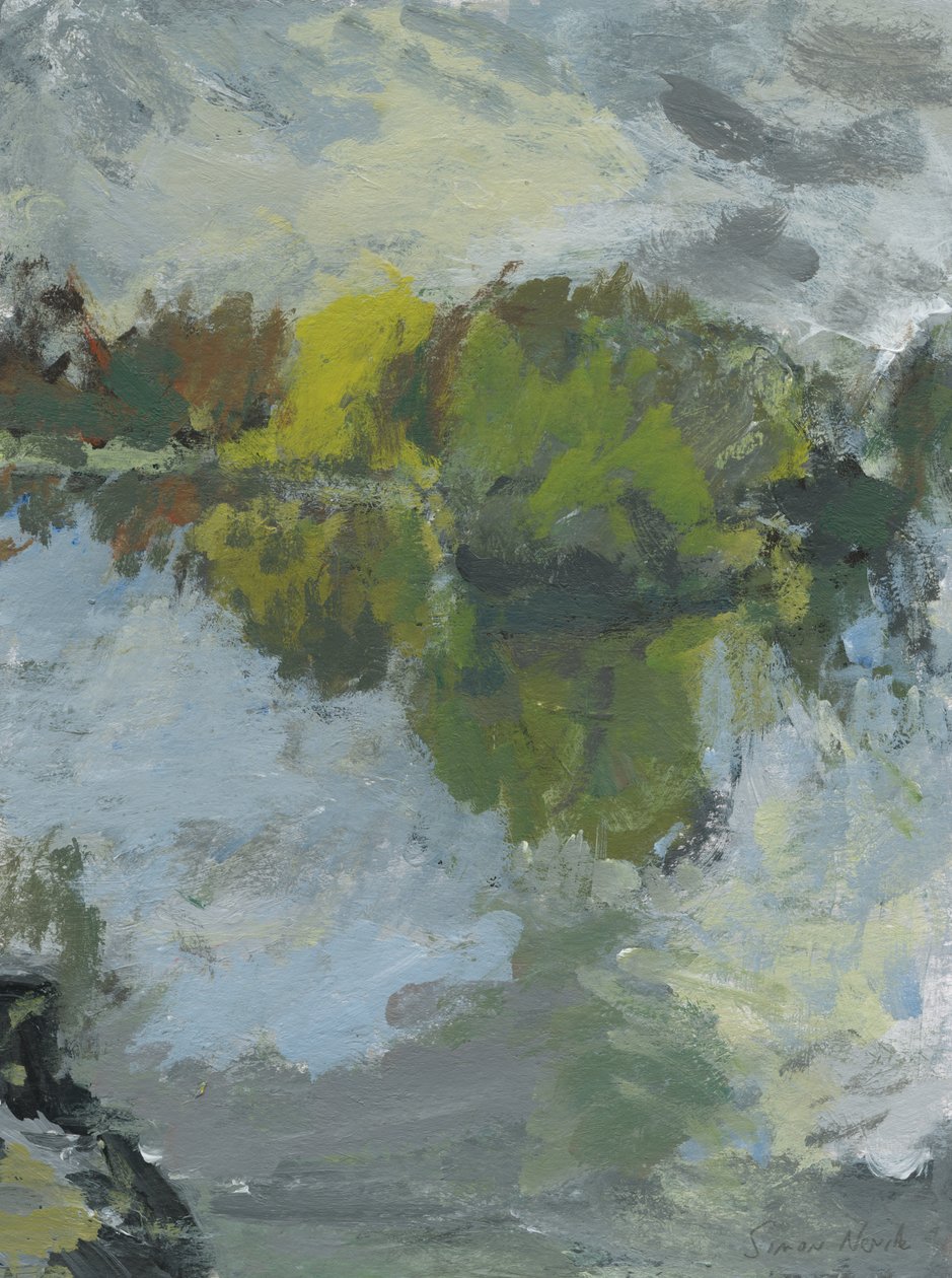 Staw nr. 4, 2023 (akryl na papierze) autorstwa Simon Neville