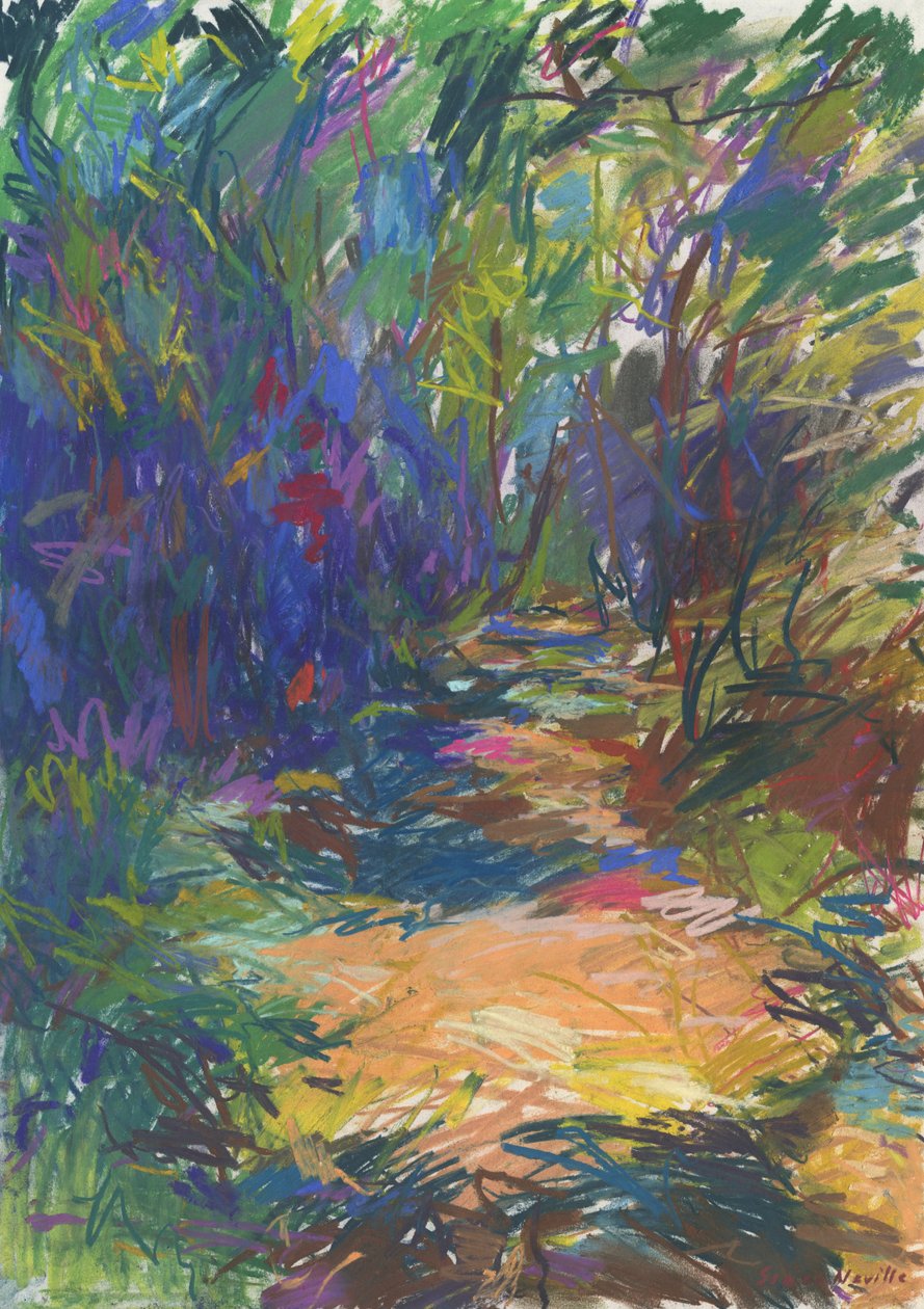 Leśna ścieżka nr 24, 2024 (pastel na papierze) autorstwa Simon Neville