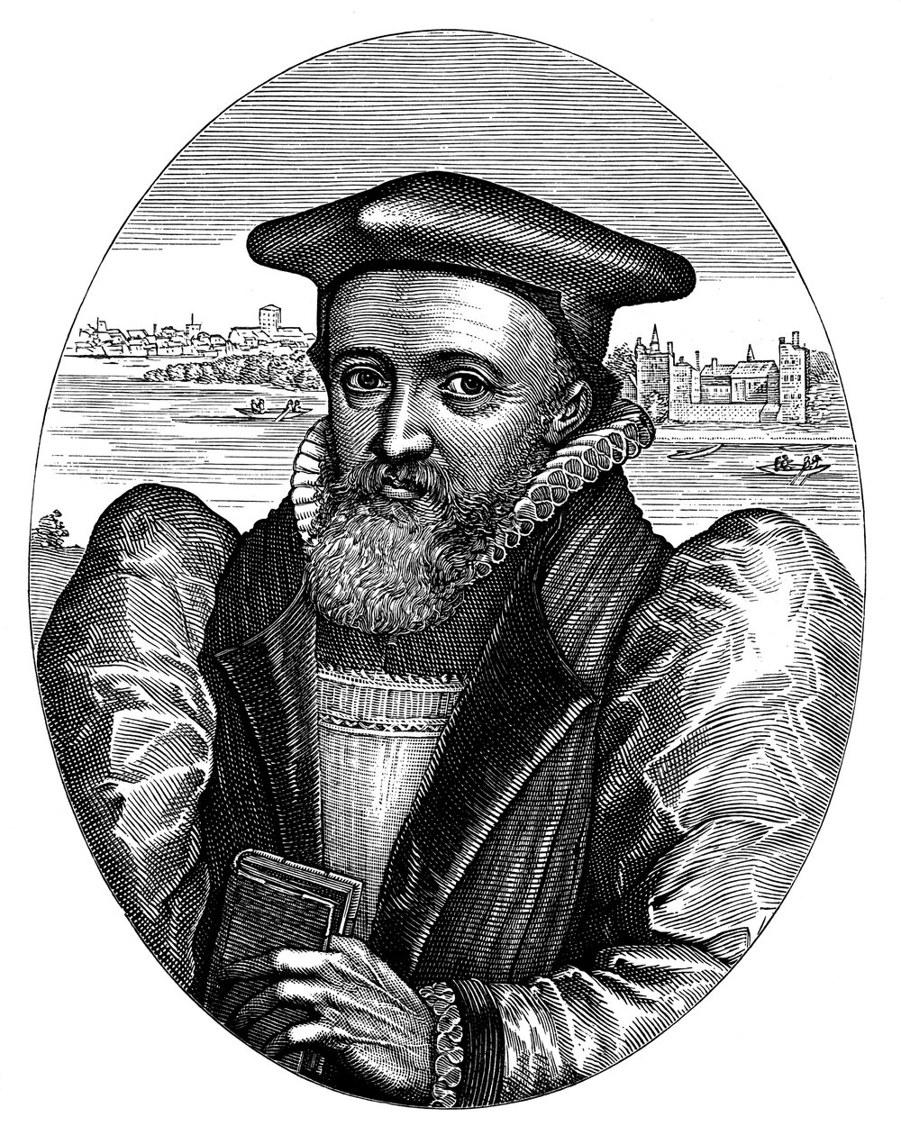 George Abbott 1562-1633, angielski duchowny i arcybiskup Canterbury, XVII wiek autorstwa Simon Pass