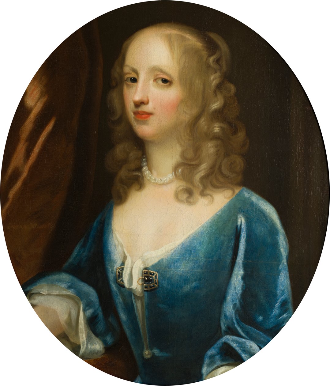 Portret Lady Diany Russell (1622-1694), wicehrabina Newport, ok. 1660-94 (olej na płótnie) autorstwa Simon Peeterz Verelst
