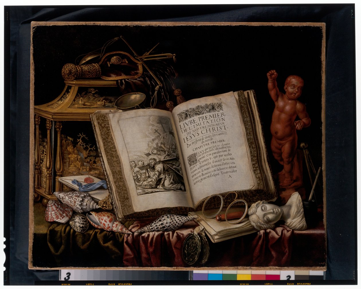 Martwa natura vanitas autorstwa Simon Renard de Saint Andre