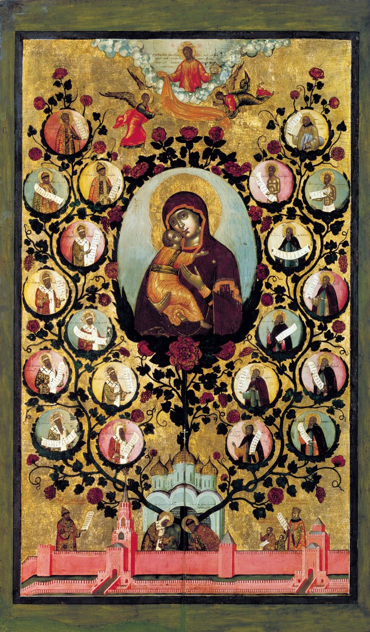 Apoteoza Matki Boskiej Włodzimierskiej, 1668. autorstwa Simon Ushakov