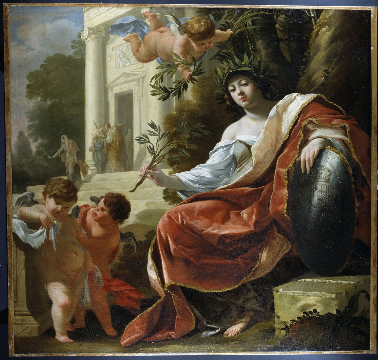 Alegoria Pokoju (olej na płótnie) autorstwa Simon Vouet