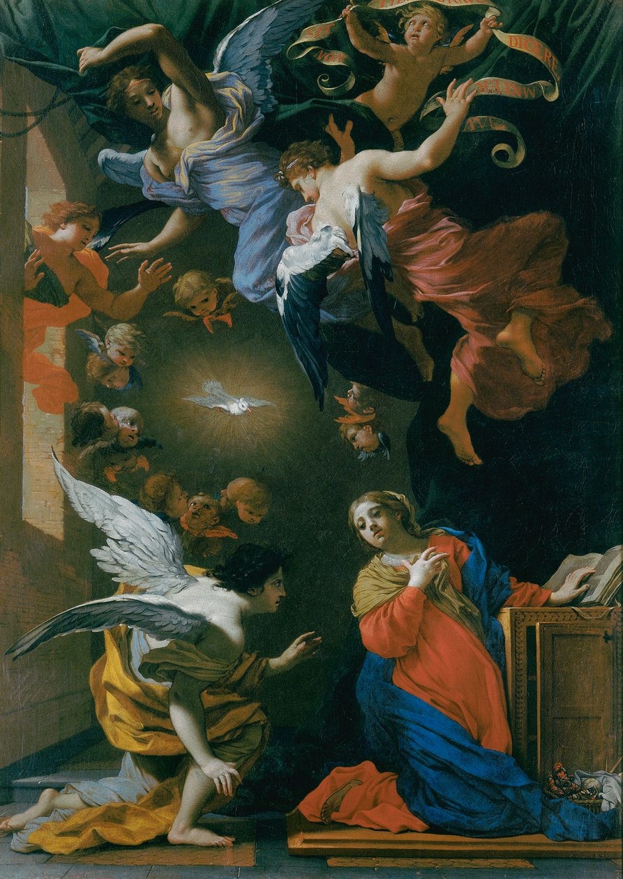 zwiastowanie autorstwa Simon Vouet