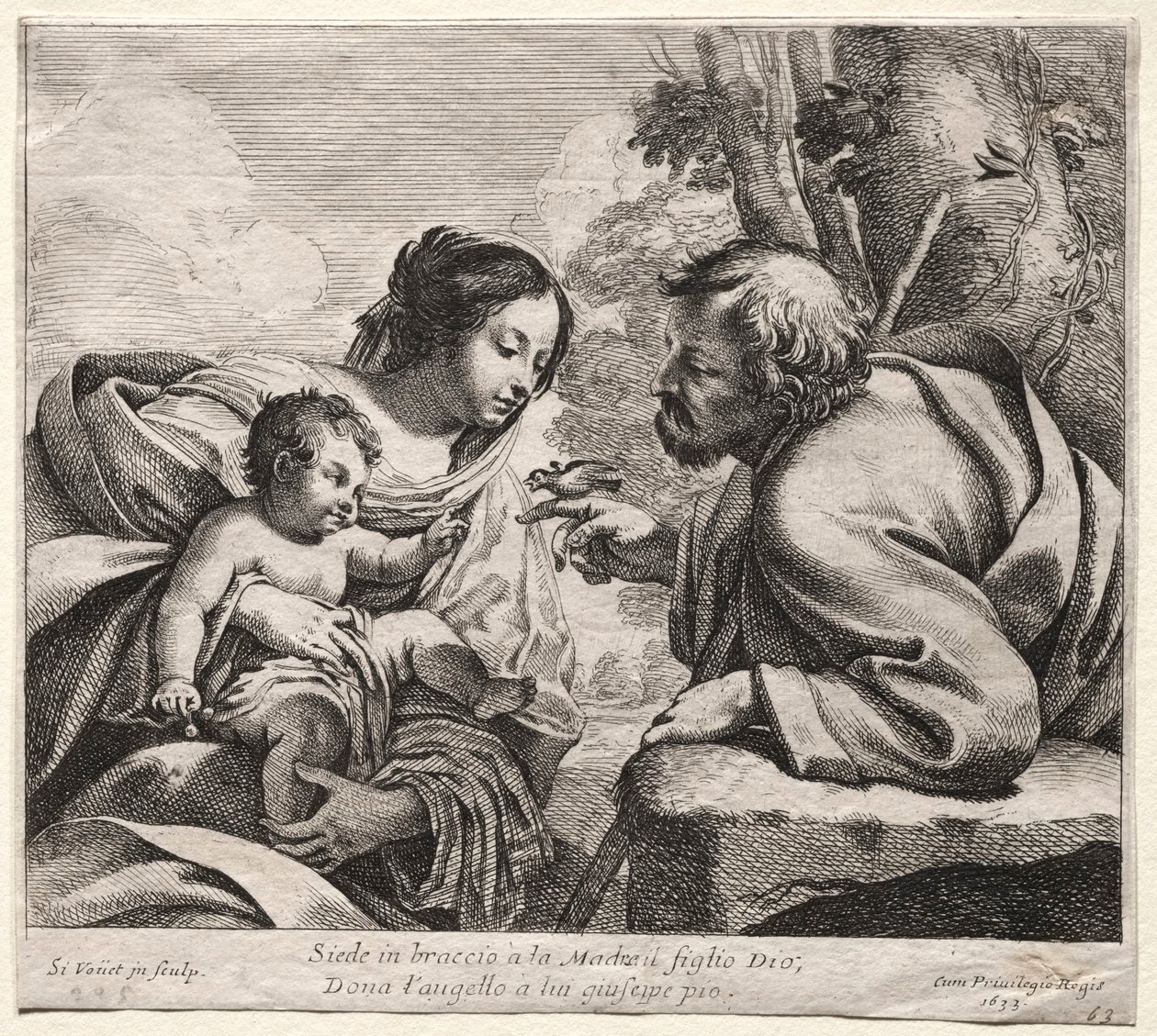 święta Rodzina autorstwa Simon Vouet