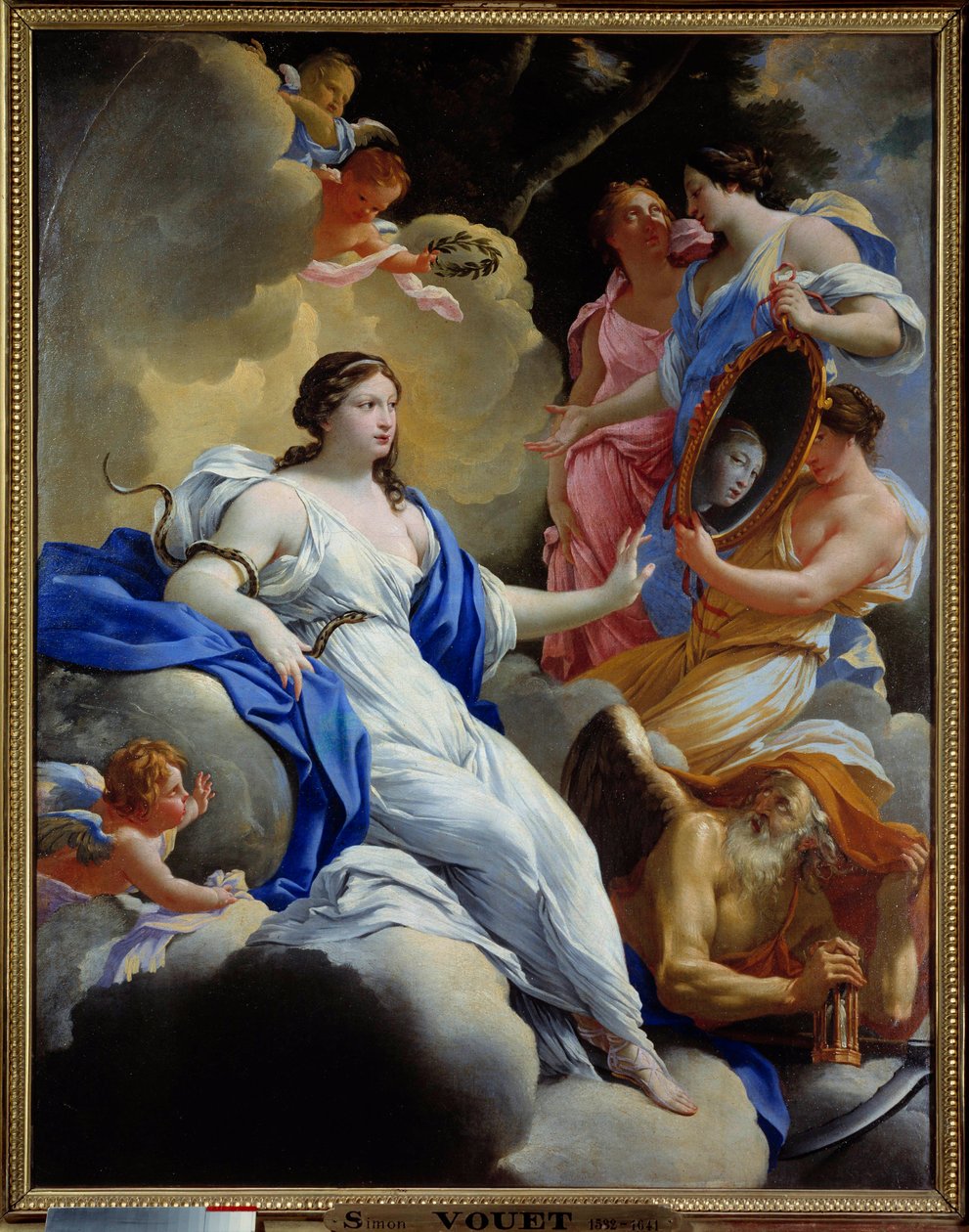 Roztropność, miłość i łaski Obraz Simona Voueta (1590-1649) 1645 nd. 1,16x0,9 m Montpellier, Muzeum Fabre autorstwa Simon Vouet