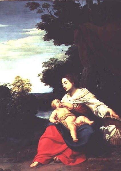 Madonna z Koszem autorstwa Simon Vouet