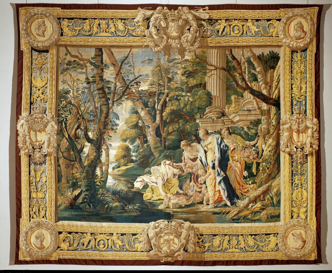 Mojżesz uratowany z wód ... autorstwa Simon Vouet