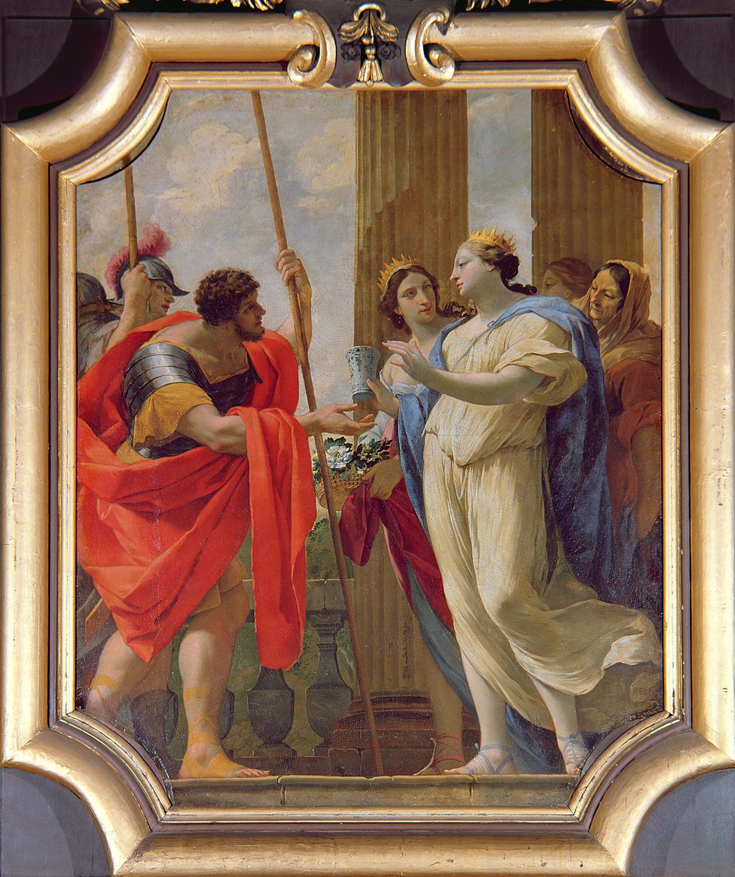 Polydamne podająca Menelaosowi i Helen leki Enula Campana i Moly autorstwa Simon Vouet