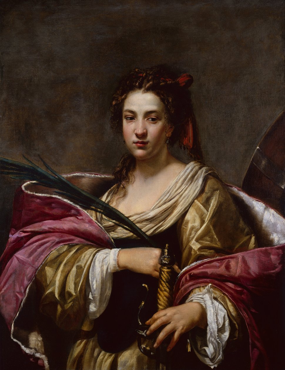 Św. Katarzyna (olej na płótnie) autorstwa Simon Vouet