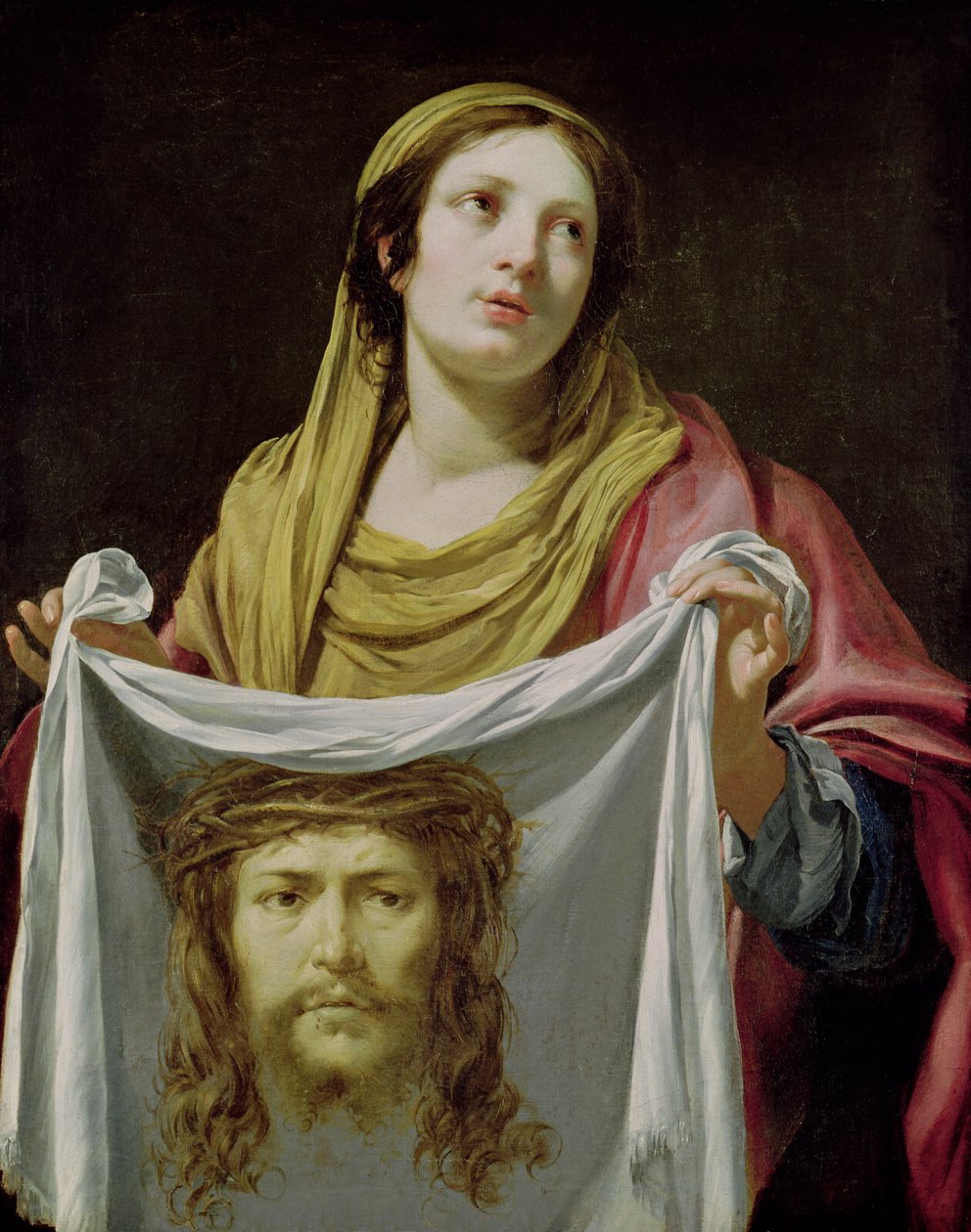 Гэгээн Вероника Ариун бүрээстэй поли autorstwa Simon Vouet