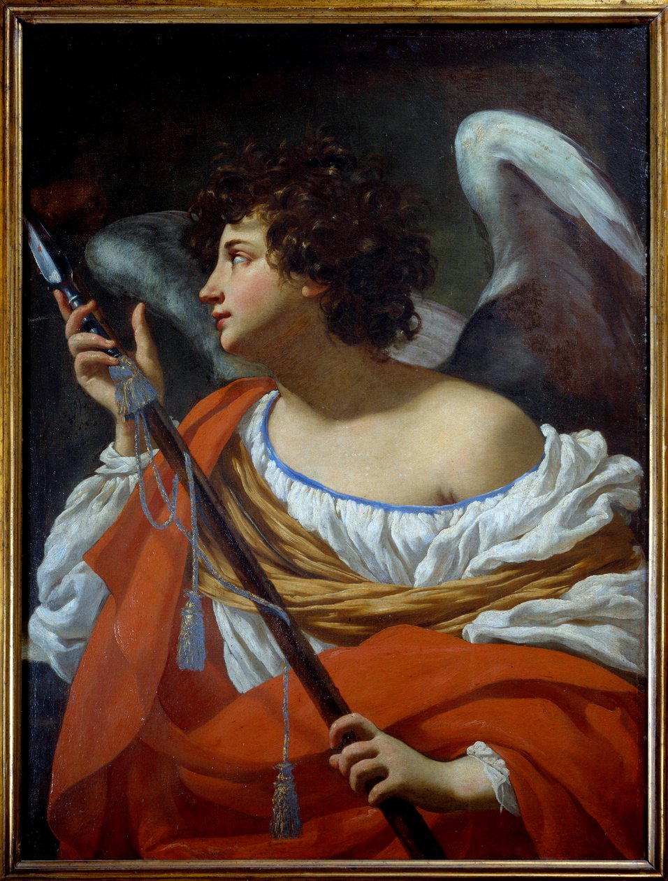 Anioł niosący włócznię przebił serce Chrystusa i gąbkę nasączoną octem Obraz Simona Voueta autorstwa Simon Vouet