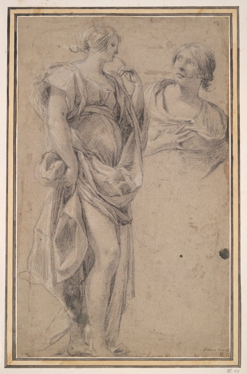 Dwie kobiety autorstwa Simon Vouet