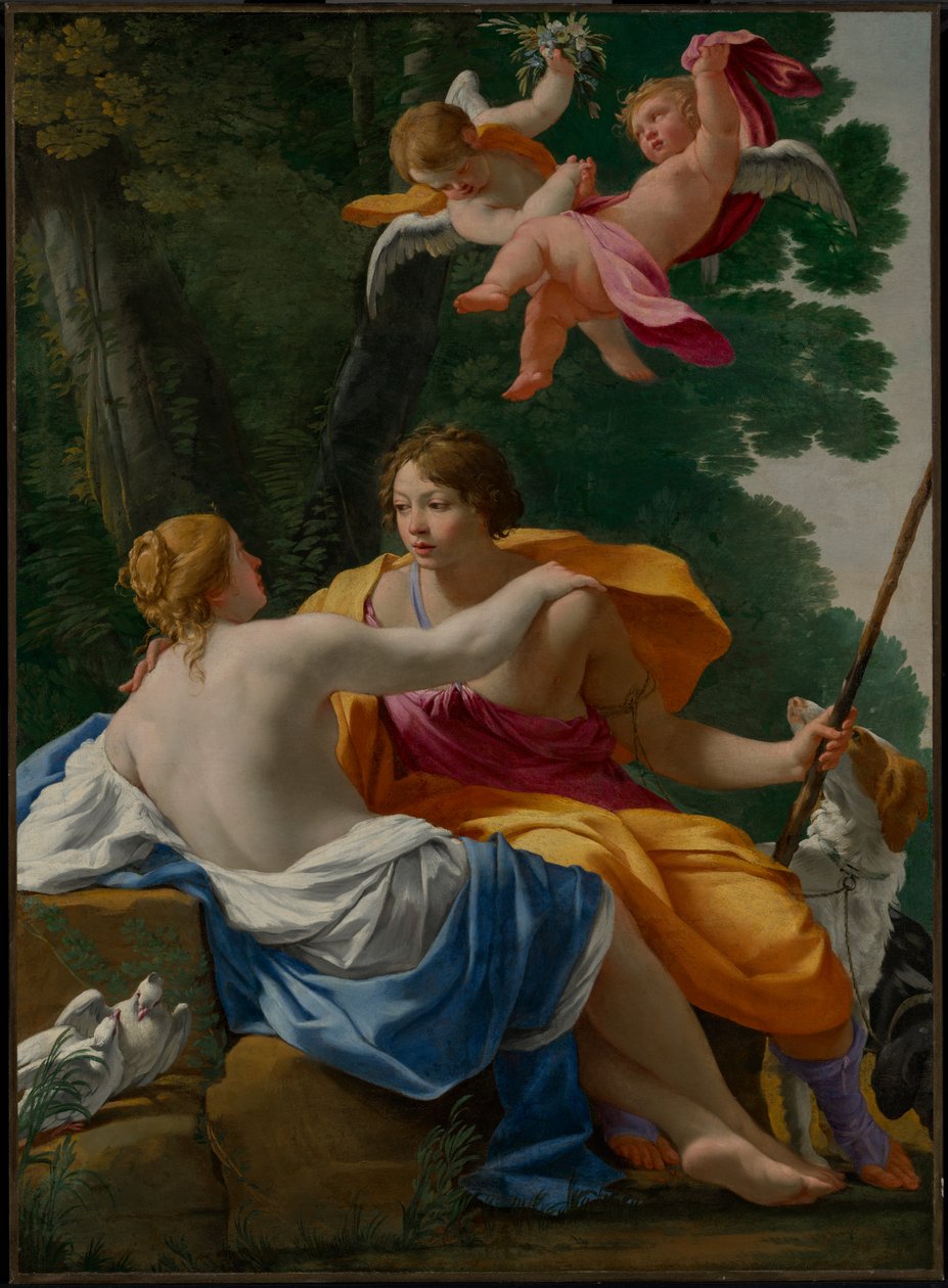 Venus und Adonis autorstwa Simon Vouet