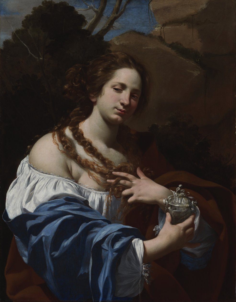 Virginia da Vezzo, żona artysty, w roli Magdaleny autorstwa Simon Vouet