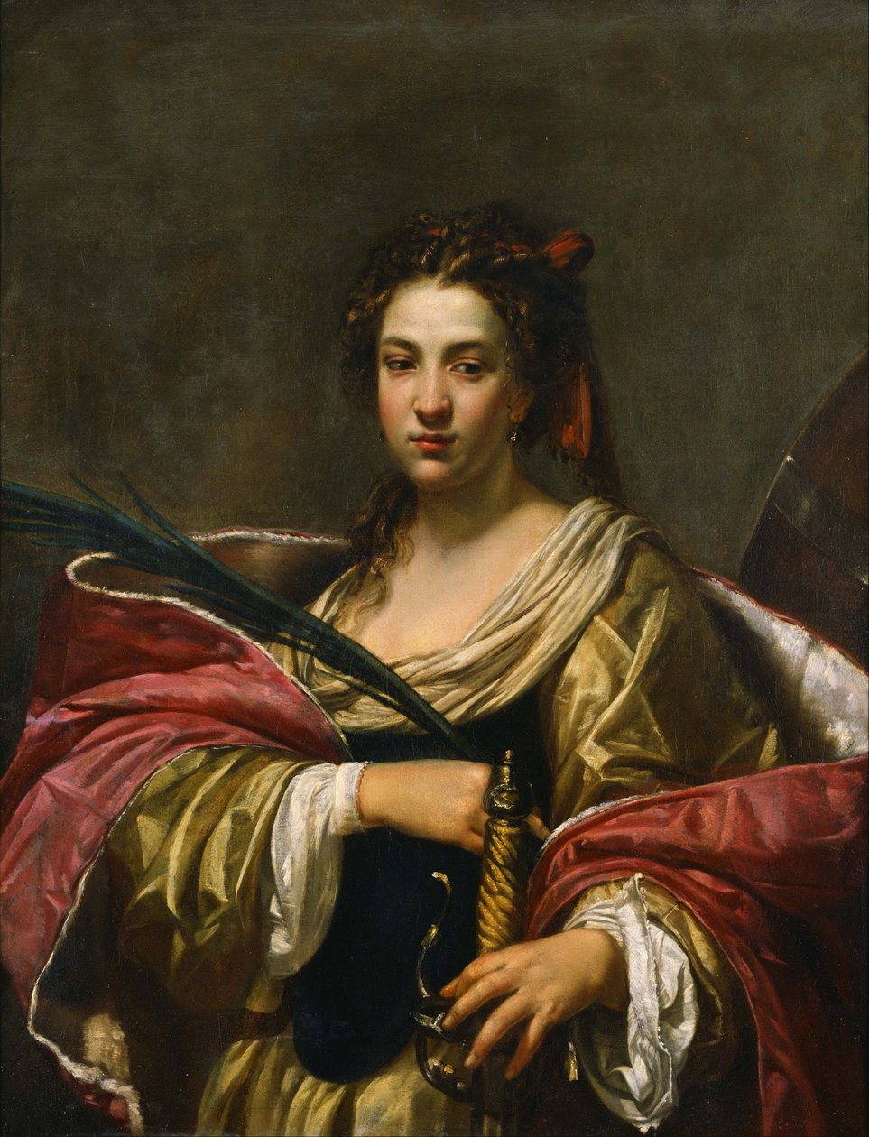 Święta Katarzyna z Aleksandrii autorstwa Simon Vouet