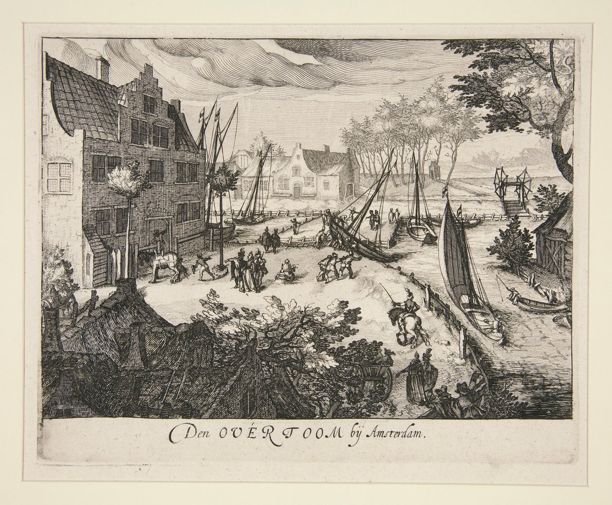 Overtoom w pobliżu Amsterdamu autorstwa Simon Wynhoutsz Frisius