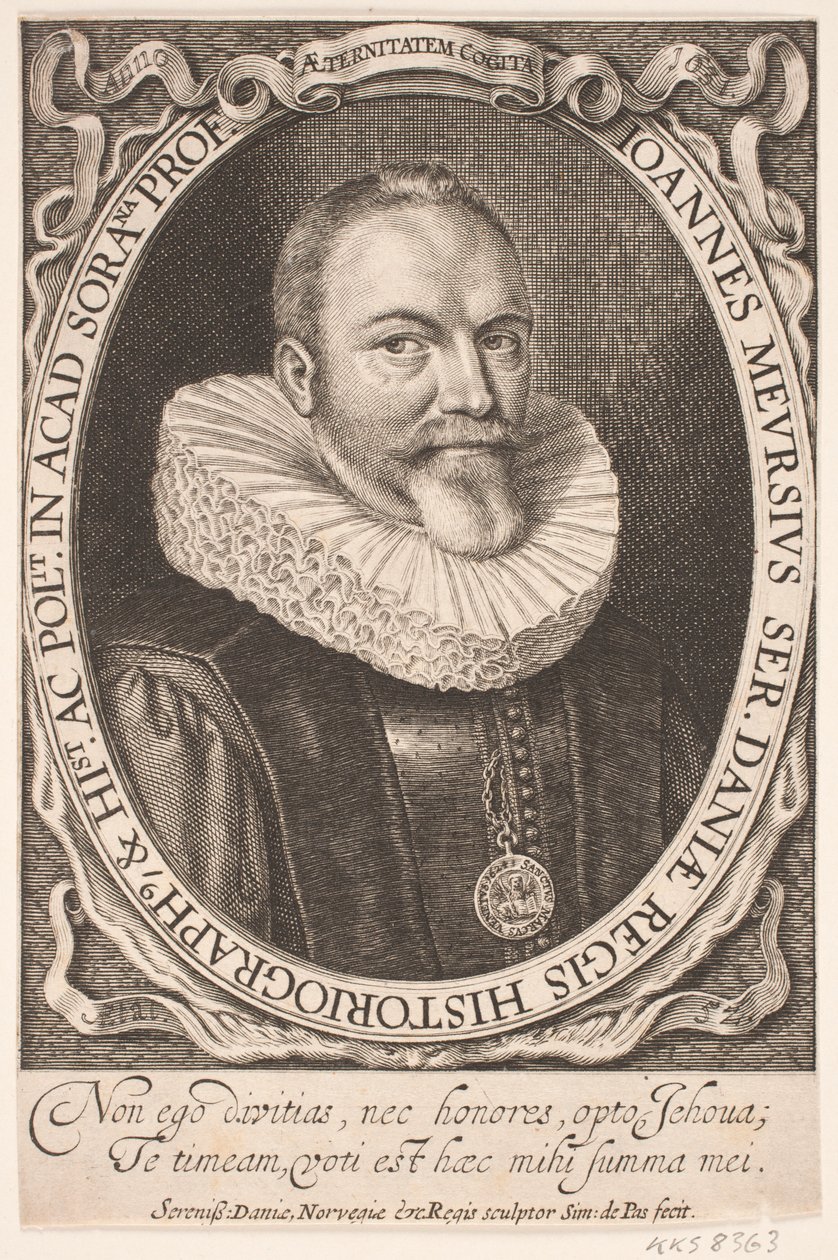 Johannes Meursius, congelig histograf autorstwa Simon de Pas