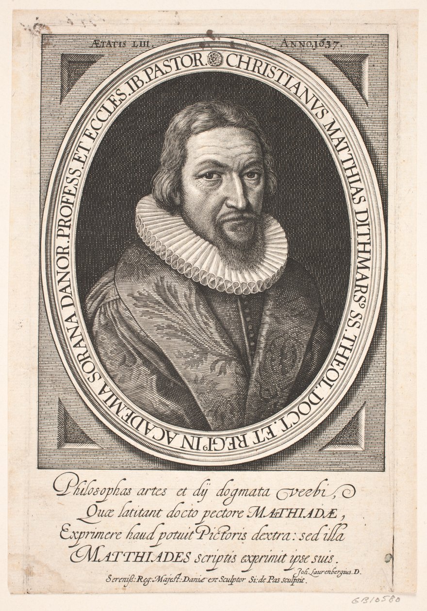 Profesor Christian Madsen autorstwa Simon de Pas