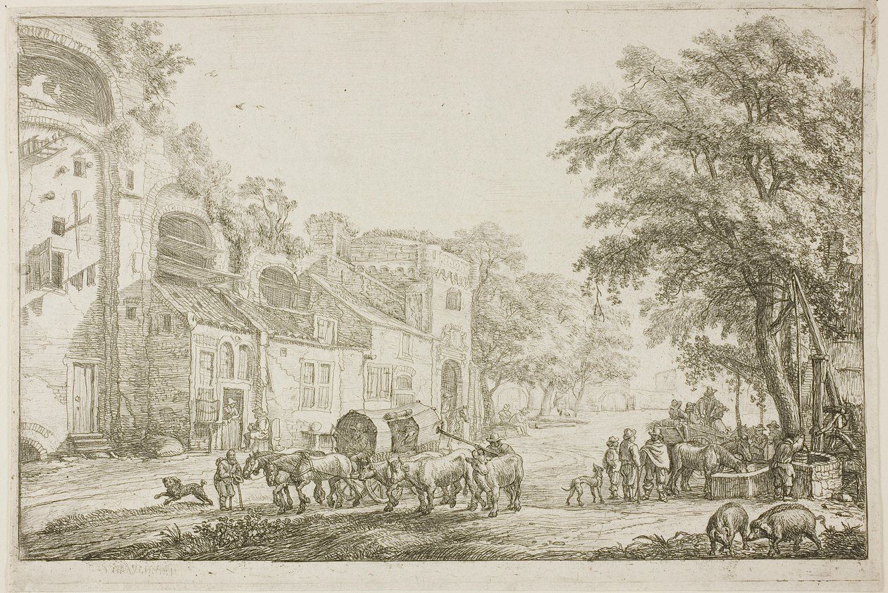 Market Town autorstwa Simon de Vlieger