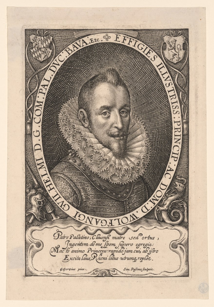 Wolfgang Wilhelm, hrabia Palatynatu autorstwa Simon van de Passe