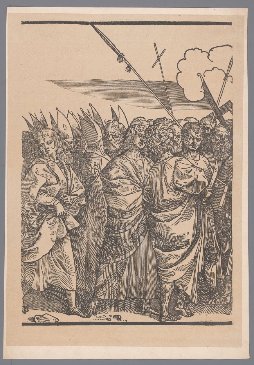 Reprodukcja trzeciej części serii grafiki De Triomf van Christus wg Joosa Lambrechta autorstwa Simonau and Toovey