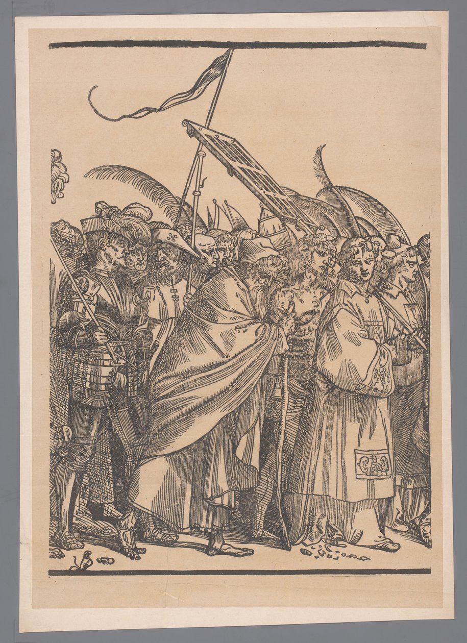Reprodukcja drugiej części serii grafiki De Triomf van Christus wg Joosa Lambrechta autorstwa Simonau and Toovey