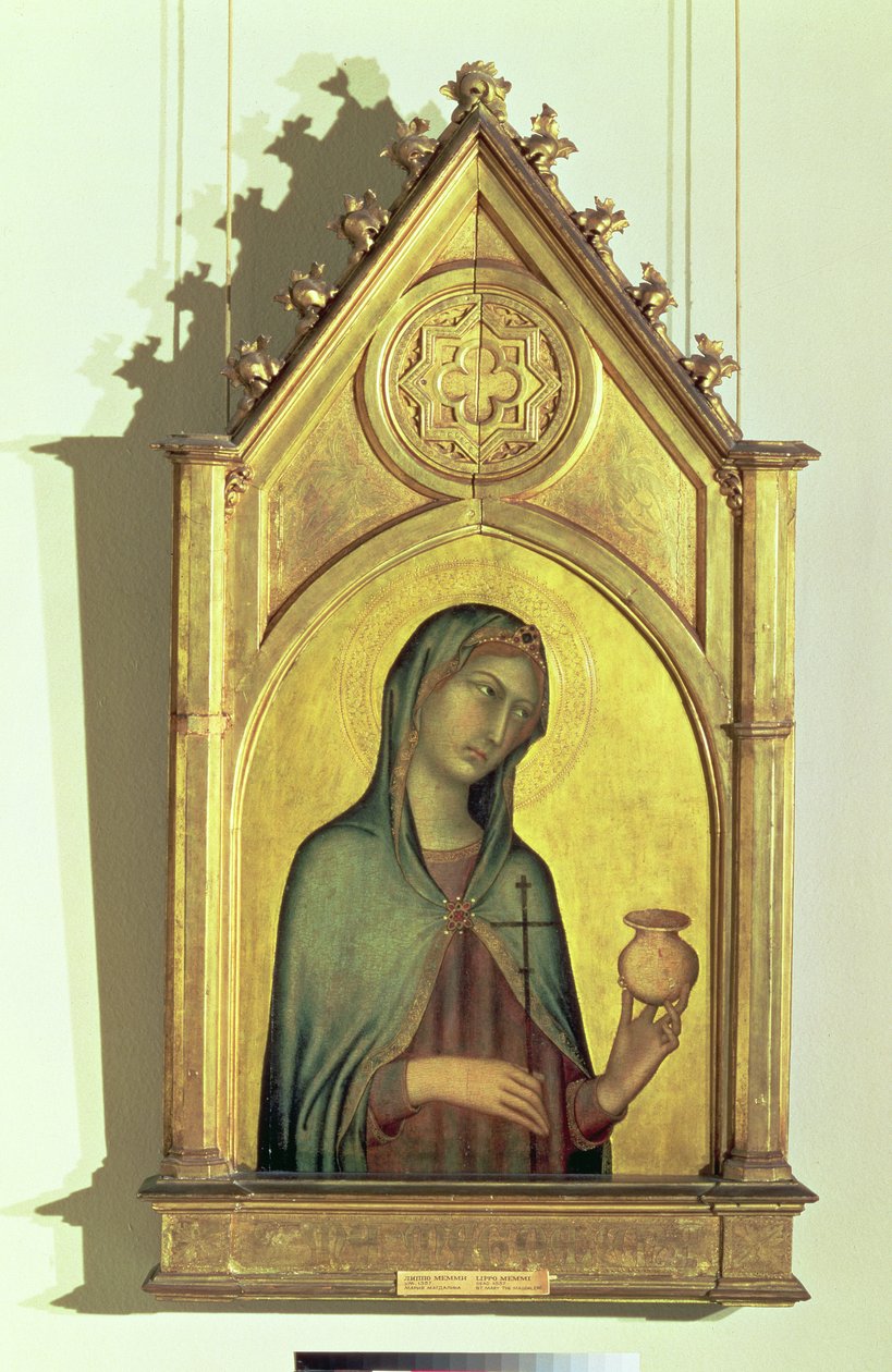 Maria Magdalena, ok.1320 (tempera jajeczna i złoto na panelu) autorstwa Simone Martini