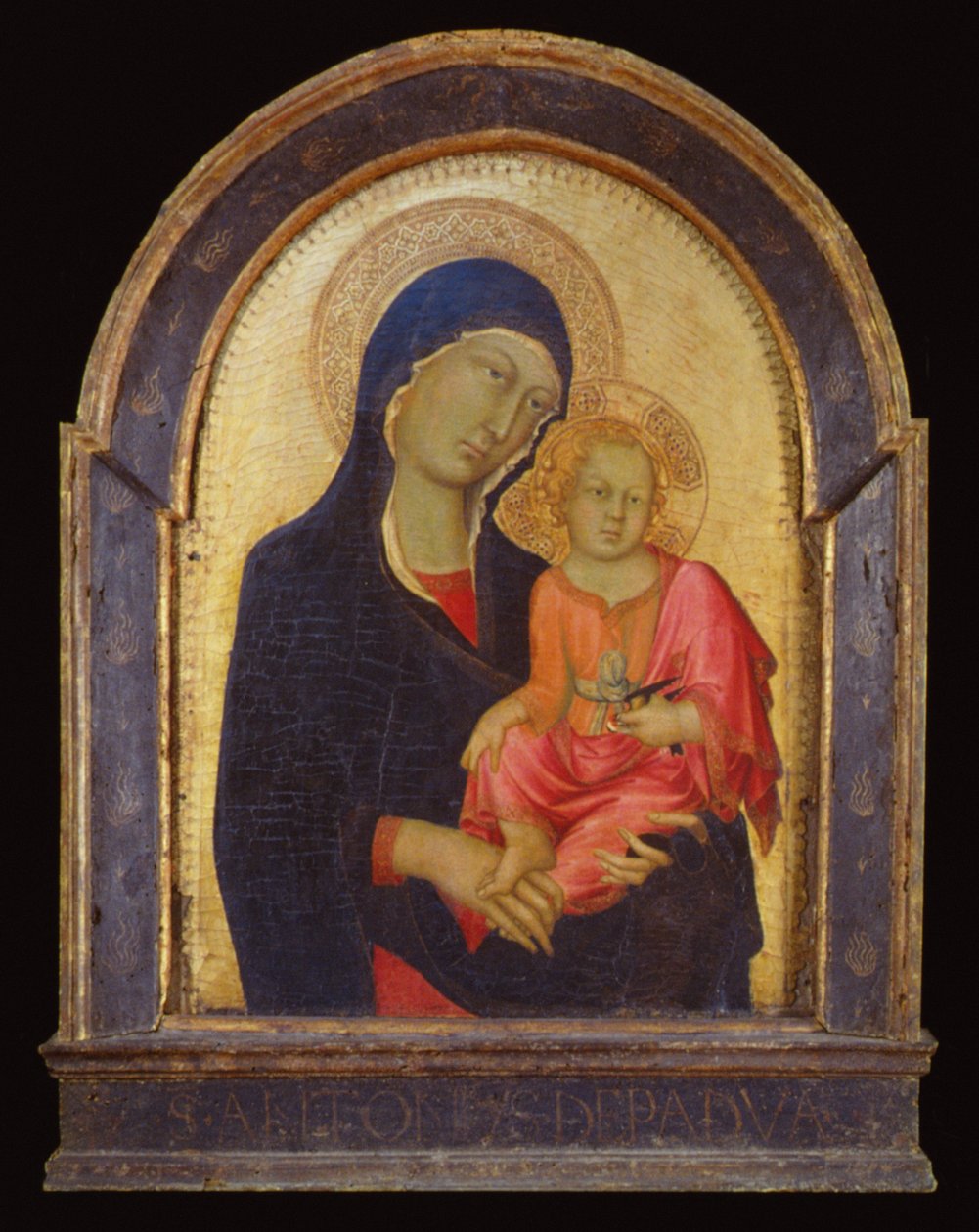 Dziewica Maryja z Dzieciątkiem, ok. 1325-30 (topola) autorstwa Simone Martini