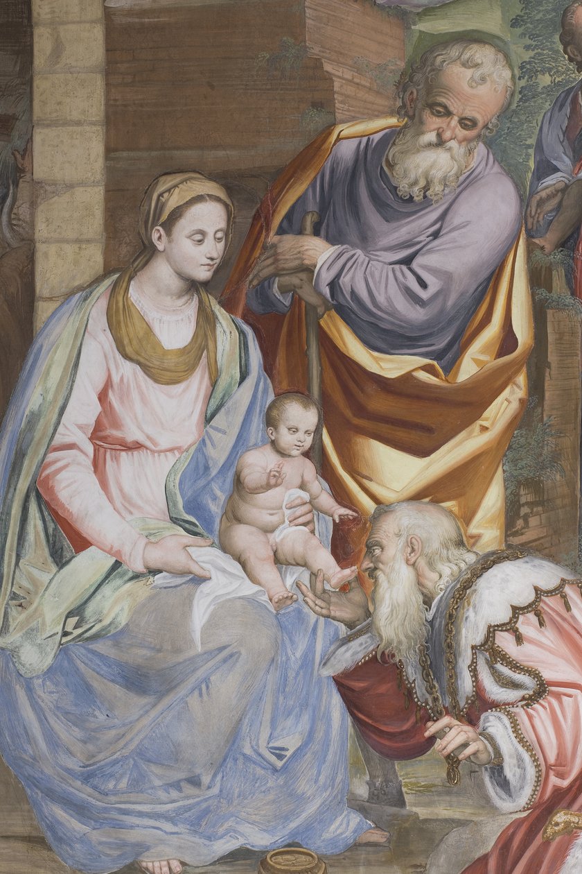 Adoracja Trzech Króli, Prezbiterium, 1578-82 autorstwa Simone Veneziano Peterzano