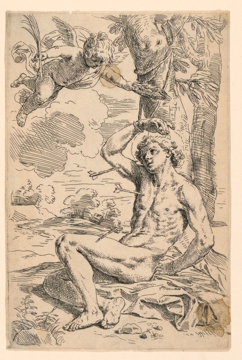 Św. Sebastian autorstwa Simone Cantarini