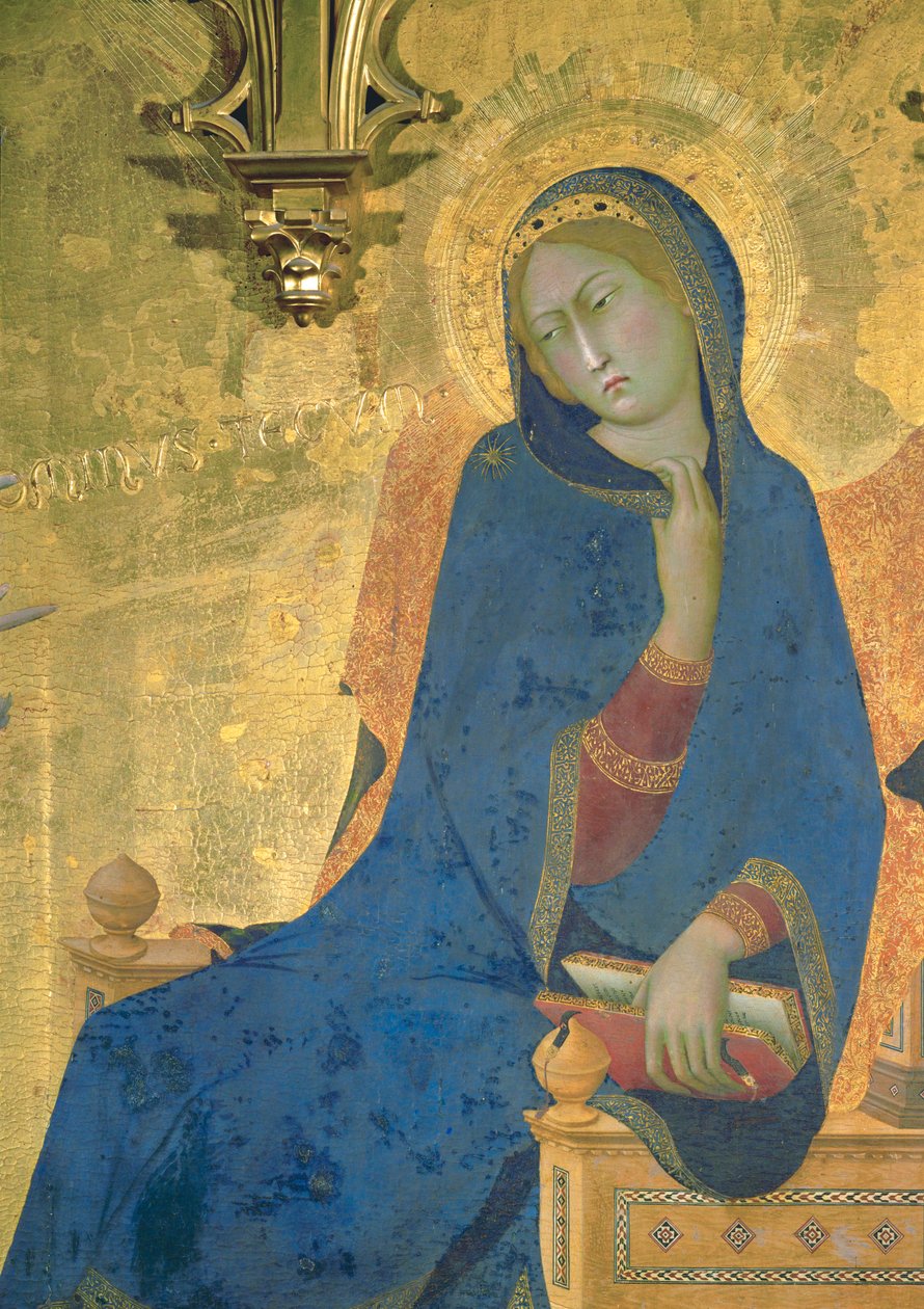 Zwiastowanie (tempera na drewnie) autorstwa Simone Martini