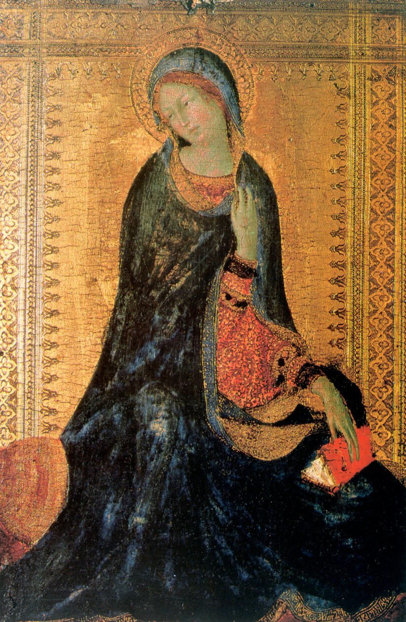 Madonna Zwiastowania, ok. 1304-1344 autorstwa Simone Martini