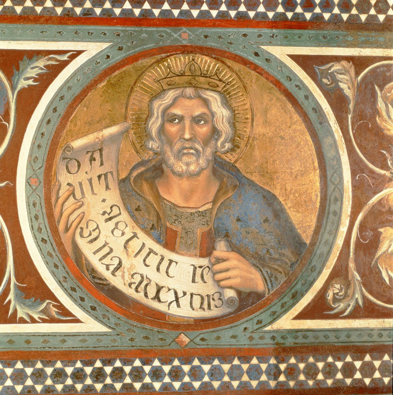 Maesta: David, detal z kadru autorstwa Simone Martini