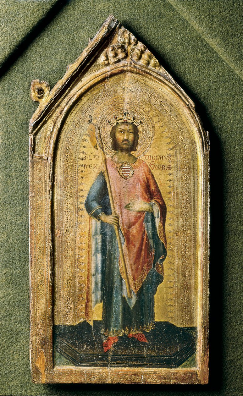 Portret św. Władysława, autorstwa Simone Martini, tempero na desce ok. 1326 autorstwa Simone Martini