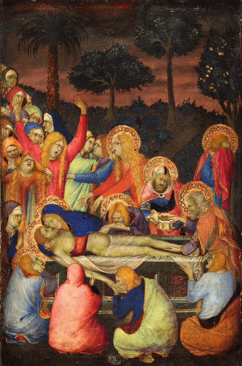 Złożenie Chrystusa do grobu autorstwa Simone Martini