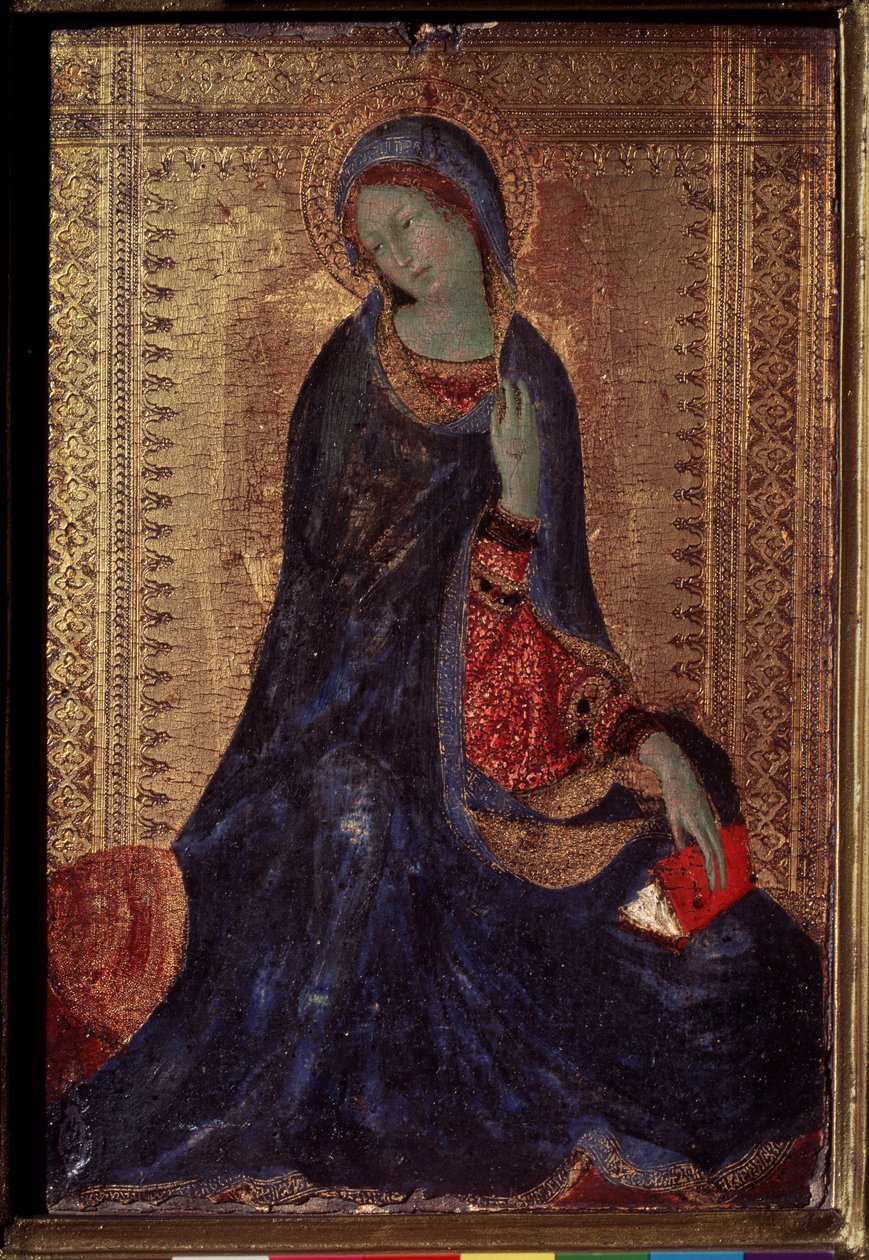 Zapowiedź Dziewicy. Obraz Simone Martini (1280/85-1344) autorstwa Simone Martini