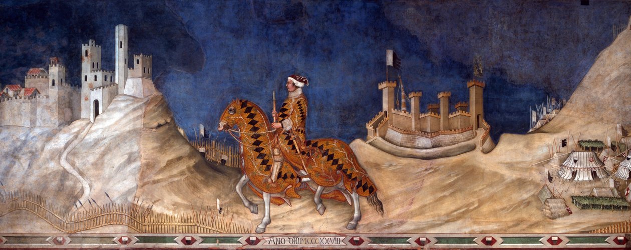 Guidoriccio da Fogliano, 1328 autorstwa Simone Martini di