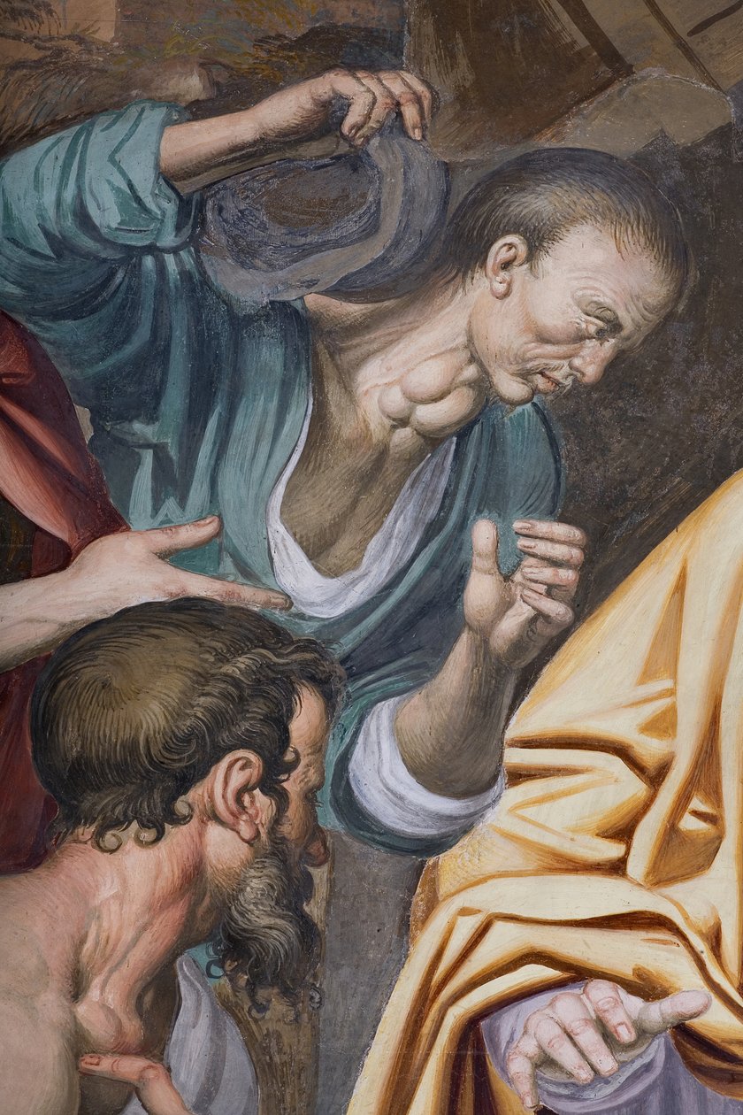 Adoracja pasterzy, 1578-82 (detal 3497111) autorstwa Simone Veneziano Peterzano