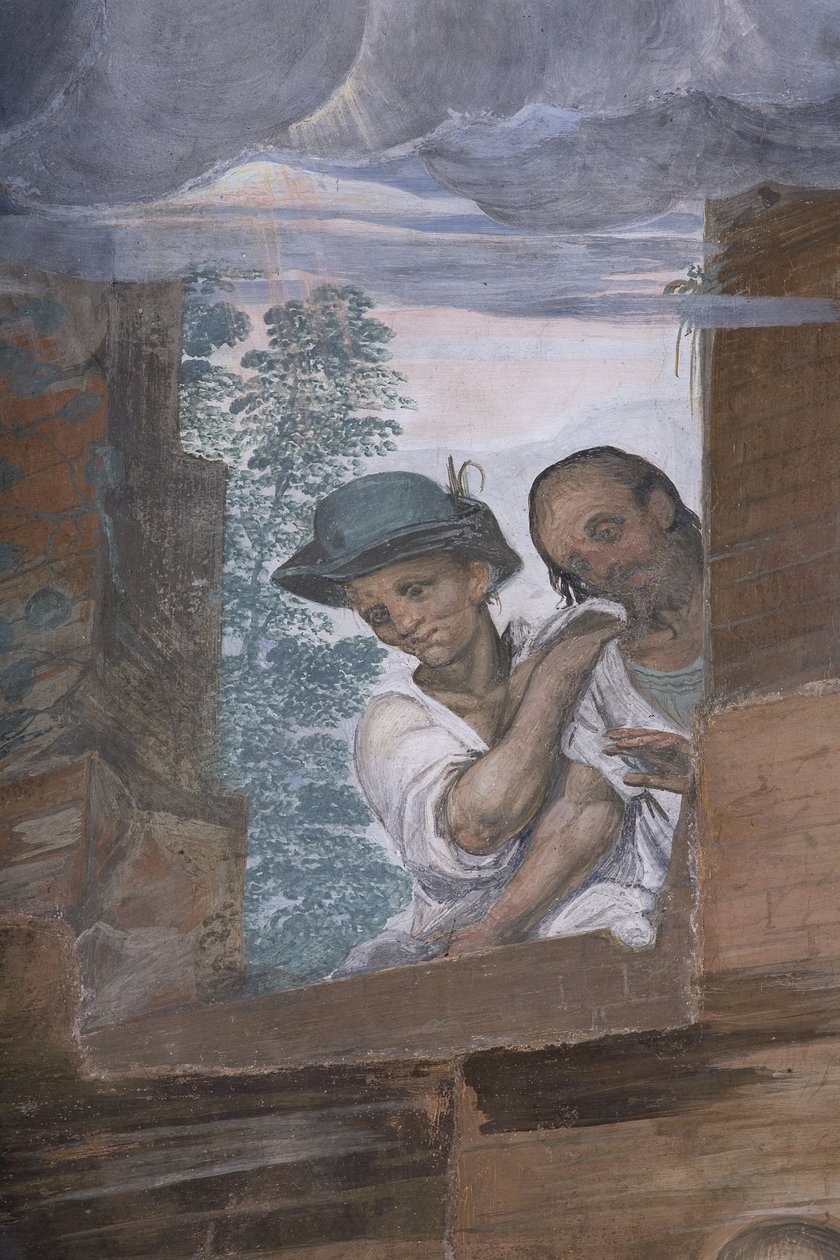 Adoracja pasterzy, 1578-82 (detal 3497111) autorstwa Simone Veneziano Peterzano