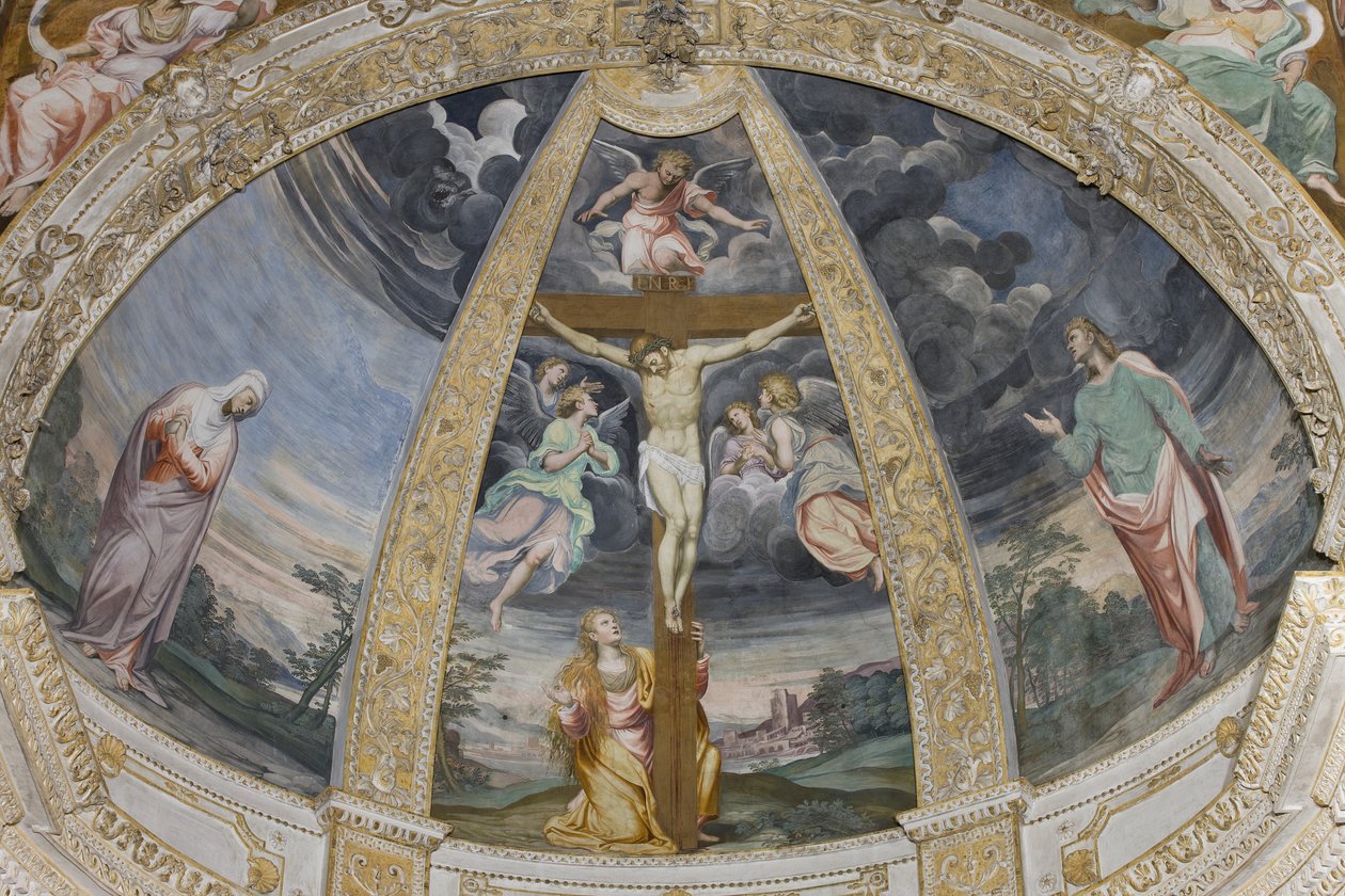 Ukrzyżowanie, 1578-82 autorstwa Simone Veneziano Peterzano