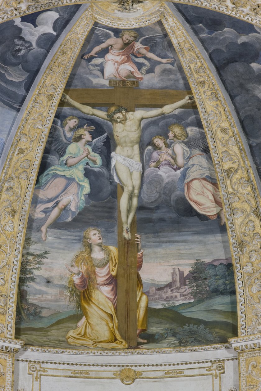 Ukrzyżowanie, 1578-82 autorstwa Simone Veneziano Peterzano