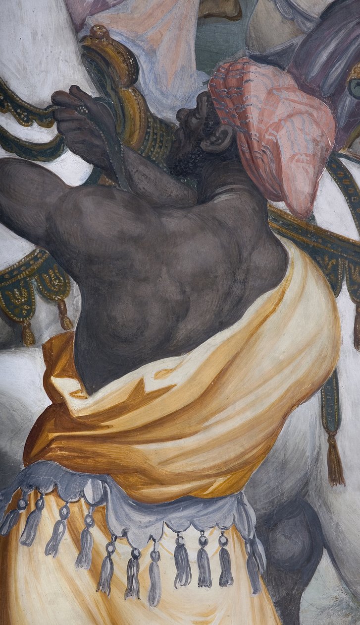 Adoracja Trzech Króli, Prezbiterium, 1578-82 (detal z 3497103) autorstwa Simone Veneziano Peterzano